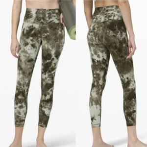 Lululemon Align Pant 25" *Diamond DyeDiamond Dye Sage Army Green Dark Olive 14